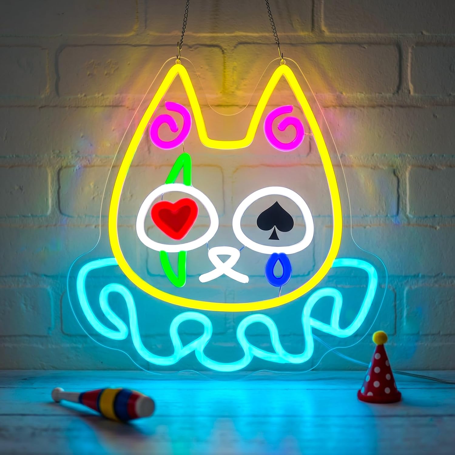 Neon Sign Party - Clown Cat LED Neon Sign USB