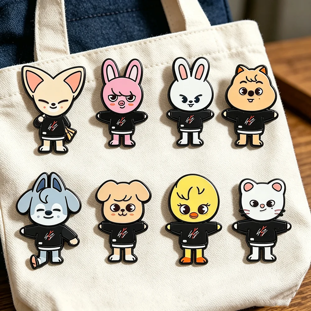 Supply Event - 8pcs KPOP Cartoon Brooch Animal Enamel