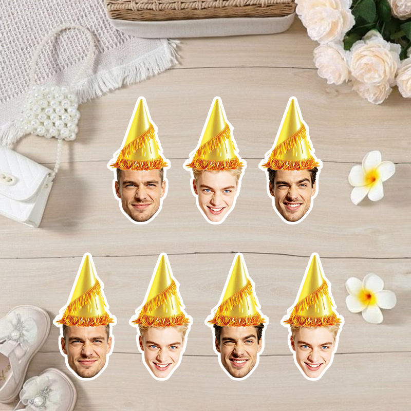 20/30pcs Personalized Human Fa - đánh giá và giá Party Hat Cone
