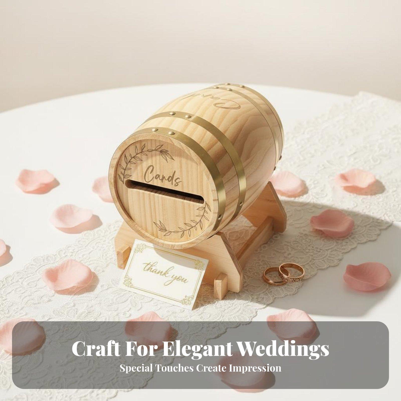 Large Wooden Card Box with Slo - đánh giá và giá Event Party Box