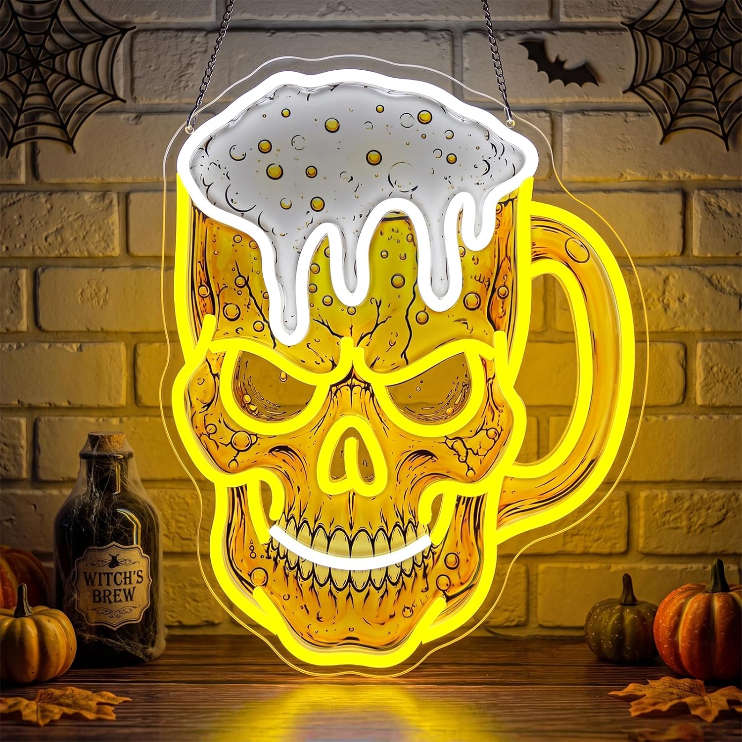 Skull Beer Neon Sign, USB LED  - đánh giá và giá Neon Sign Party