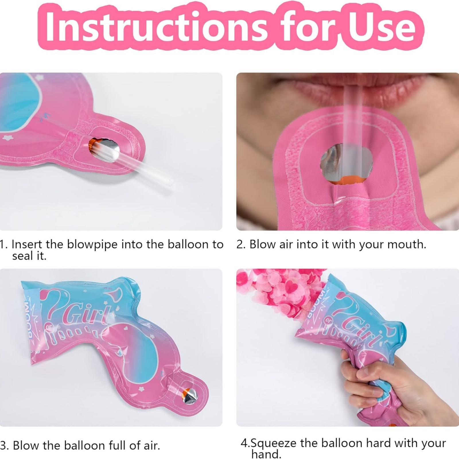 10pcs Gender Reveal Confetti B - đánh giá và giá Confetti Cannon Tube
