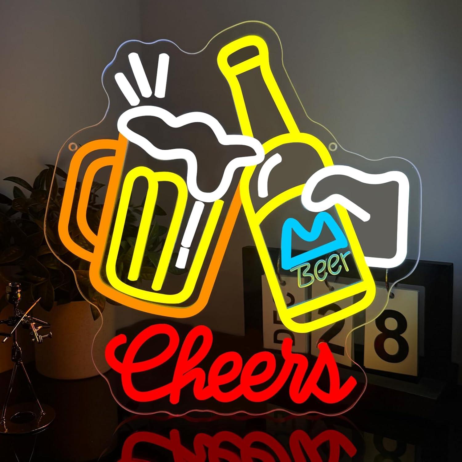 Cheers Beer Neon Sign Dimmable - đánh giá và giá Neon Sign Party