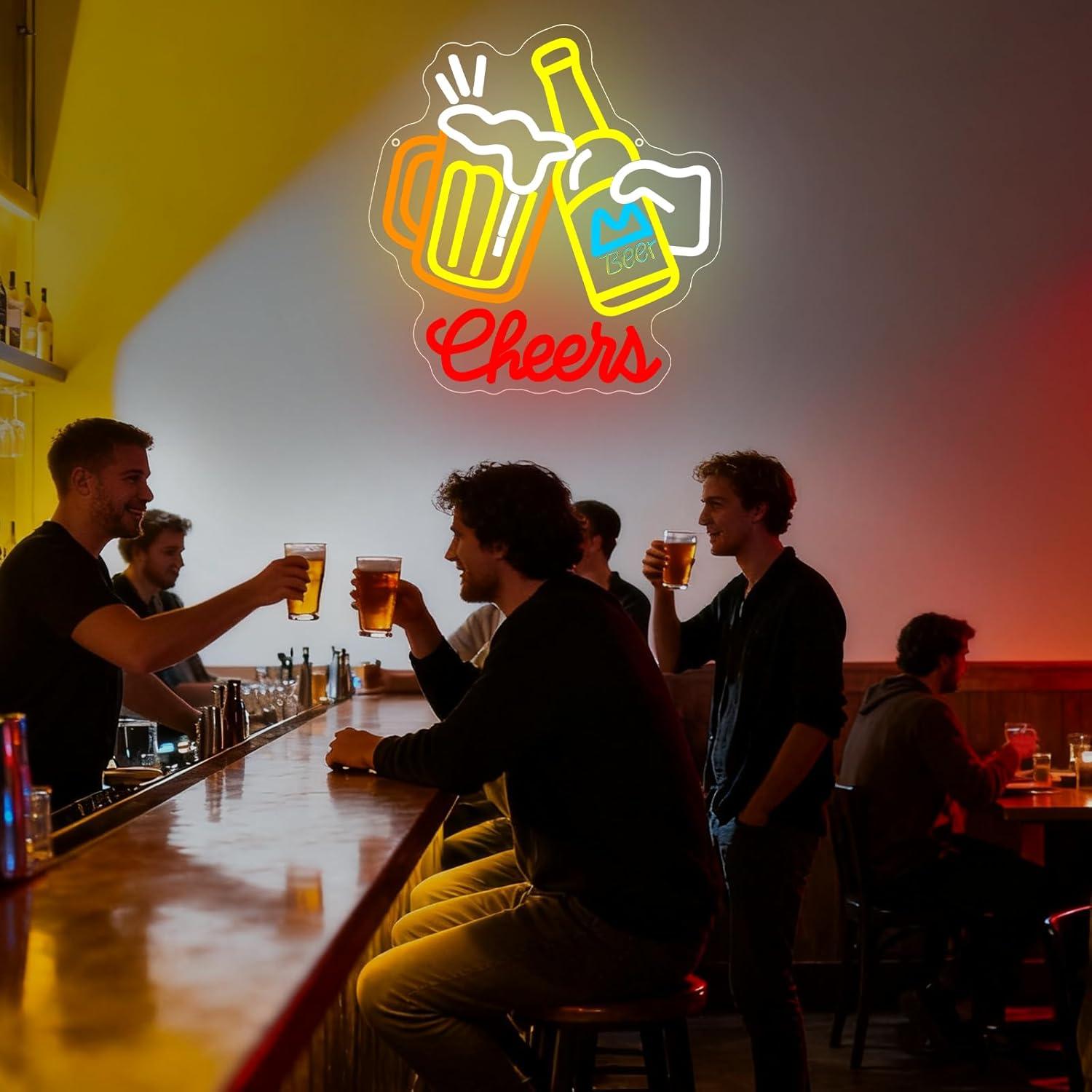 Cheers Beer Neon Sign Dimmable - đánh giá và giá Neon Sign Party